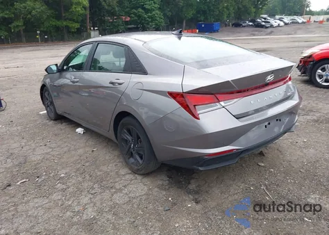 2022 Hyundai Elantra Hybrid Blue from USA, damaged, VIN KMHLM4AJ2NU030497